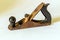 Metallic old carpentry tool plane