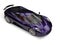 Metallic rich purple urban elegant sports car