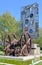 Metallic sculpture in Ciutadella park in Barcelona