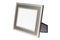 Metallic silver photo frame