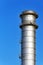 Metallic smokestack with stairs