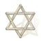 Metallic star of David