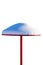 Metallic stationary beach umbrella