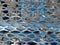 Metallic Textured Grate Background - Old Blue Cracked Paint