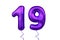 Metallic violet Letter Balloon font numeral digit number alphabet