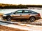 Metallic Volkswagen Passat cc at the Manniku Lake