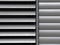 Metallic window shutter at the office building