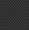 Metallic wired Fence seamless pattern isolated on black background. Steel Wire Mesh. Vector Illustration