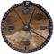 Metallic and Wooden Grunge Clock