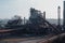 metallurgical plant, with massive machines and structures for the production of metal products