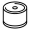 Metallurgy steel roll icon, outline style