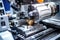 Metalworking on CNC machines, modern industrial technology for manufacturing industrial parts