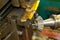 Metalworking industry: The industry of metalworking by cutting, gear-cutting manufacturing of parts and gears with oil cooling in