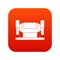 Metalworking machine icon digital red