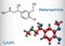 Metanephrine molecule. It is metabolite of epinephrine, adrenaline, biomarker for pheochromocytoma. Structural chemical