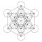 Metatron cube geometry holy gold copper platonic