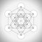 Metatron`s cube symbol