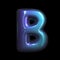 metaverse letter B - Capital 3d futuristic font - suitable for technology, cyberspace or science related subjects