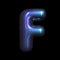 metaverse letter F - Upper-case 3d futuristic font - suitable for technology, cyberspace or science related subjects