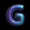 metaverse letter G - Capital 3d futuristic font - suitable for technology, cyberspace or science related subjects