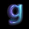 metaverse letter G - Small 3d futuristic font - Suitable for technology, cyberspace or science related subjects