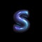 metaverse letter S - Lowercase 3d futuristic font - Suitable for technology, cyberspace or science related subjects