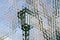 metaverse steel authentic Lisbon lamp post in central part of th