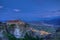 Meteora, Greece - The Holy Monastery of Saint Stephen during blue hour