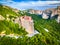 Meteora, Greece. Monastery of Roussanou, world Greek heritage