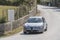 Meteora, Greece - September 19, 2018: Locals and tourists driving on automobile, car. vehicles. Road in Meteora