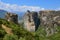 Meteora Monasteries on the rocks.