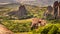 Meteora mountains Greece