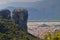 Meteora peaks in Greece