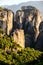 Meteora rock formation landcape Greece