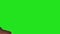 meteorite glows animation - green screen