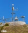 Meteorological instruments on the top of Mt. Stanserhorn in Switzerland