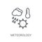 meteorology icon. Trendy meteorology logo concept on white backg