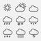 Meteorology icons