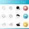 Meteorology icons set