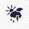 meteorology transparent icon. meteorology symbol design from Weather collection.
