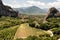 Meteors or Meteora Monastery Vineyards in Greece