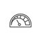 Meter dashboard line icon