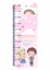Meter growth, cute kids, children`s height measurements .