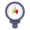 Meter manometer icon, cartoon style