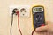 Metering voltage with digital multimeter