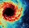 Meterological Universal Hurricane Spiral Nebula Enhanced Universe Image Elements From NASA / ESO | Galaxy Background Wallpaper
