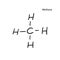 Methane Molecule Formula Hand Drawn Imitation Icon