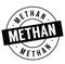 Methane stamp on white