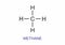 Methane structural formula