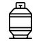 Methane tank icon, outline style